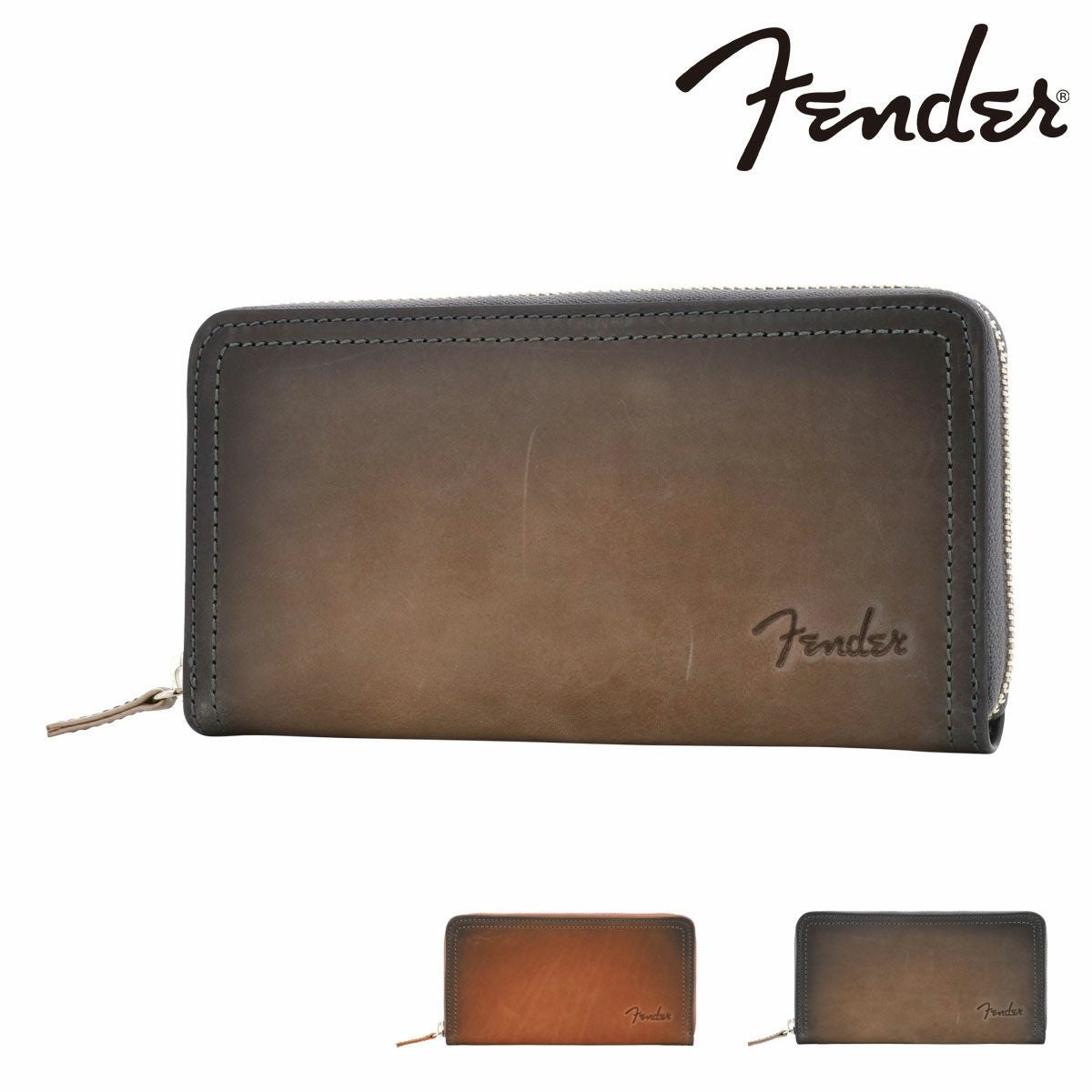 フェンダー 長財布 牛革 ラウンドファスナー メンズ 950-504 Fender