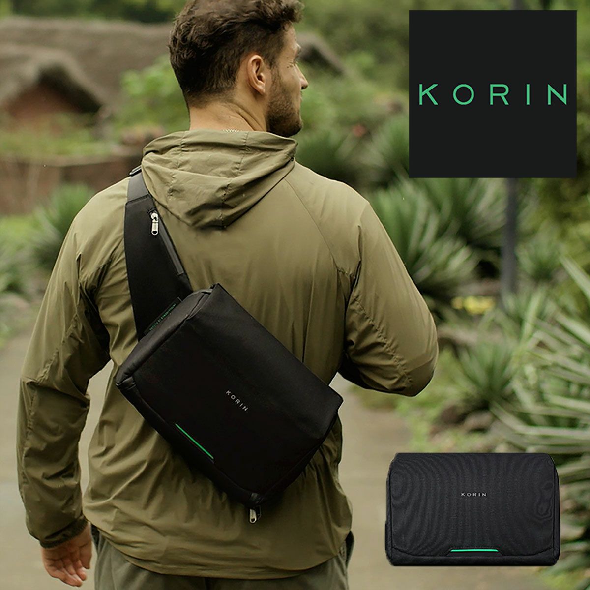 KORIN 防刃盗難防止 ショルダーバッグ ウエストポーチ KORIN DESIGN（コリンデザイン） ボディバッグ ショルダーバッグ KORIN