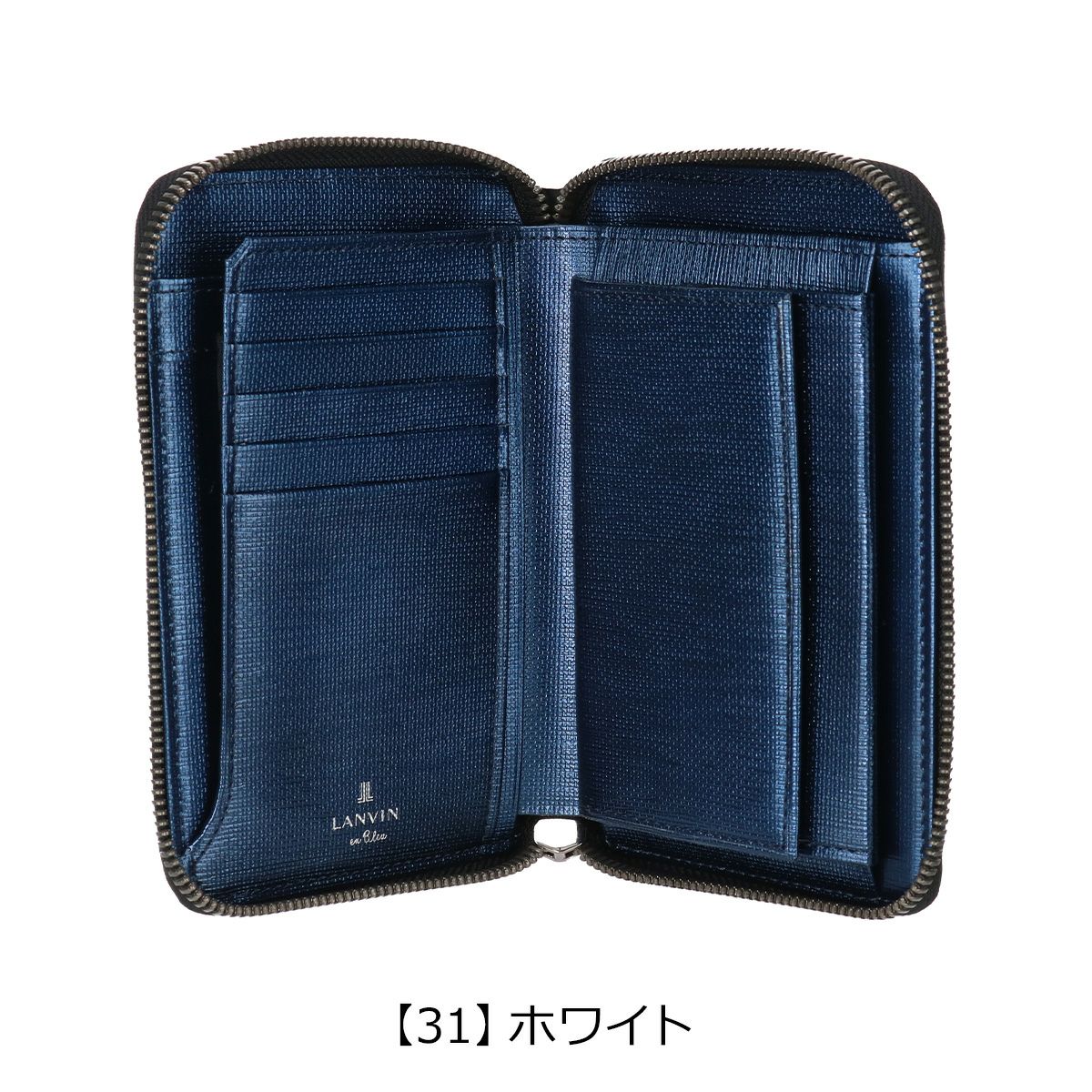 ランバンオンブルー 二つ折り財布 ミドルウォレット メンズ アドニス