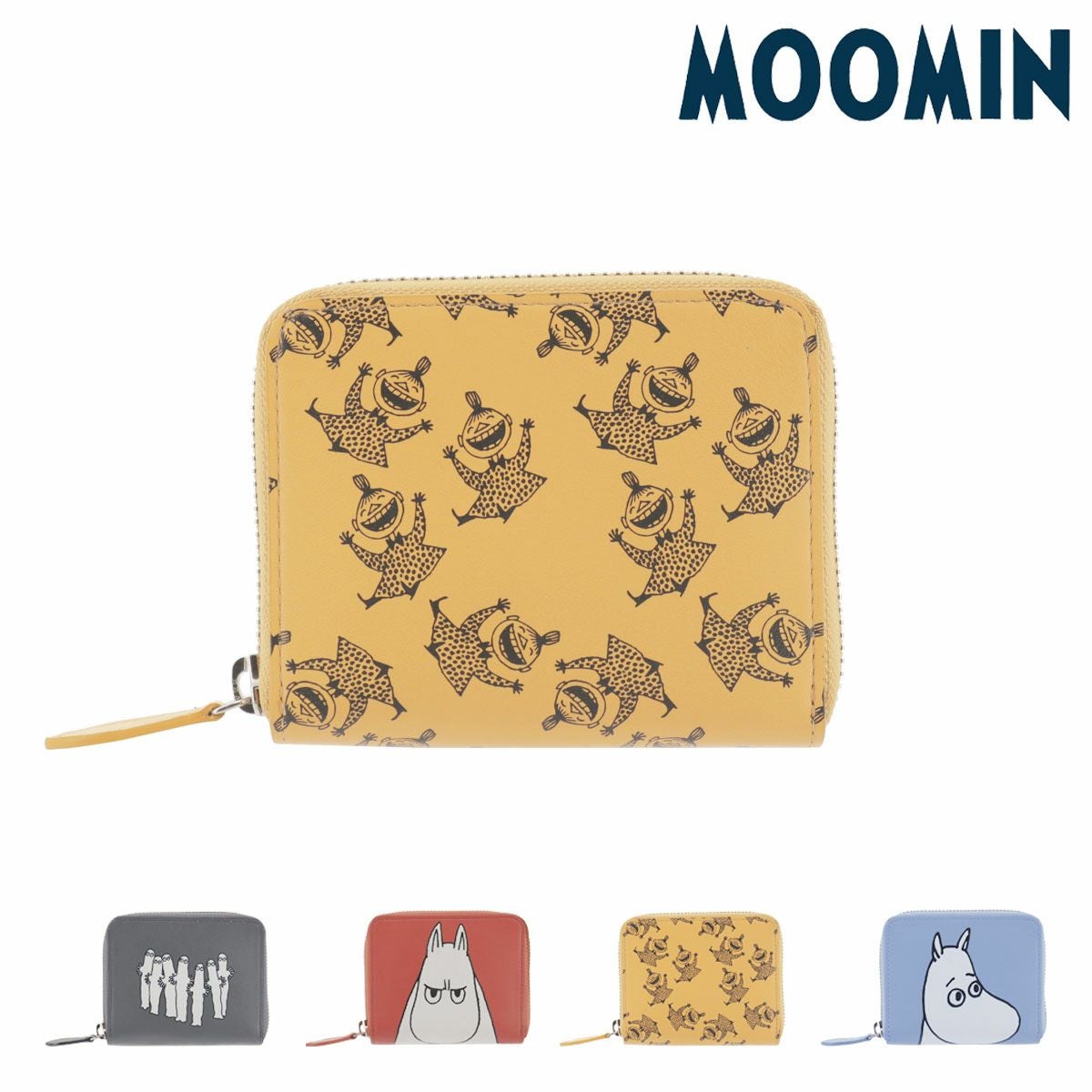 ムーミン ミニ財布 ラウンドファスナー レディース 30005 Moomin 牛革