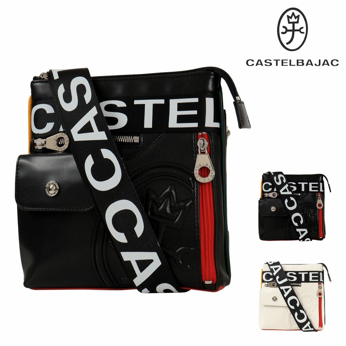 カステルバジャック ボディバッグ ブラック CASTELBAJAC バッグ黒ロゴ CASTELBAJAC（カステルバジャック） パセ ボディバッグ ワンショルダー