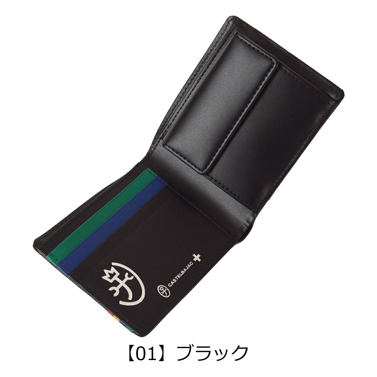 カステルバジャック 二つ折り財布 財布 二つ折り ミニ財布 メンズ