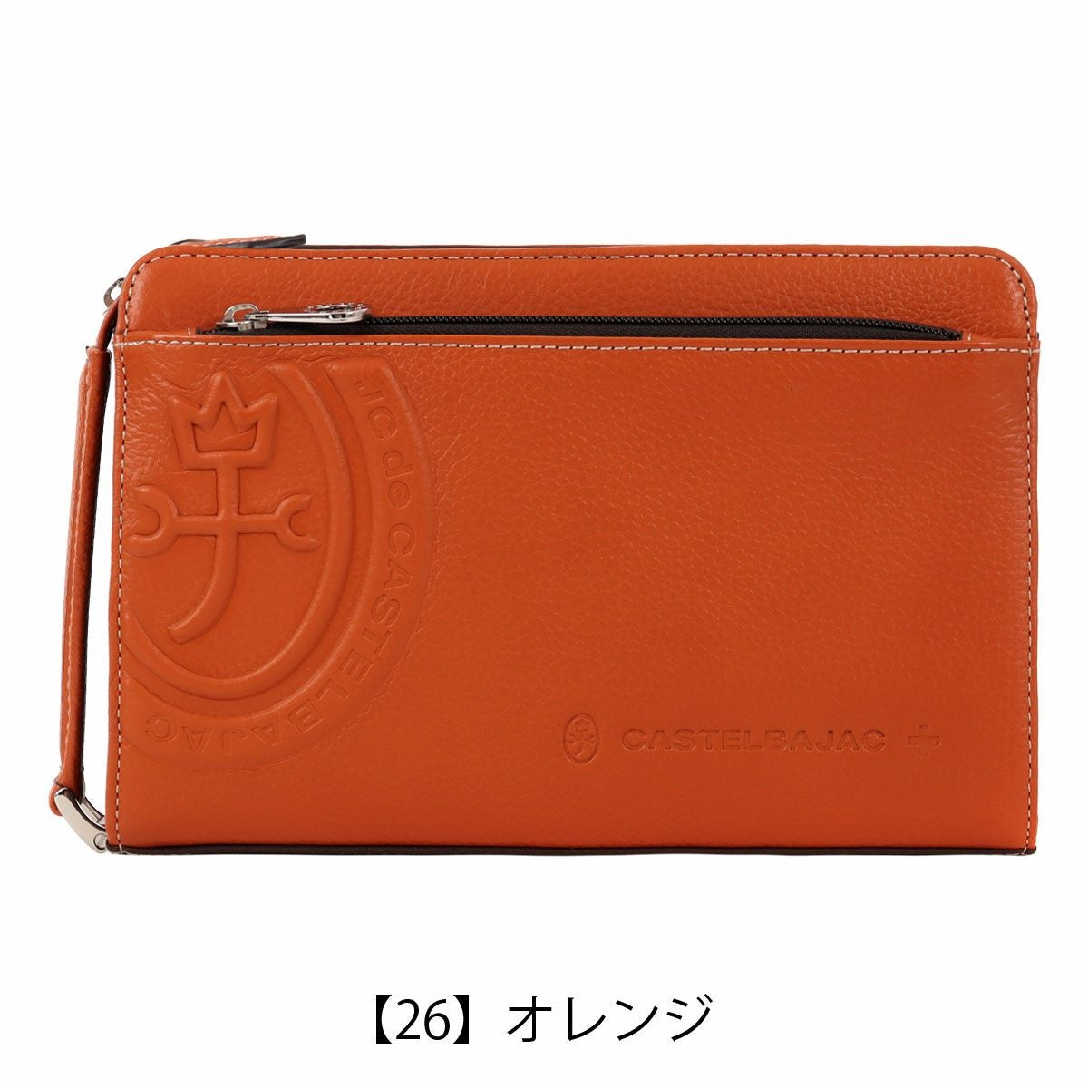 カステルバジャック セカンドバッグ メンズ ハンドル付き レザー