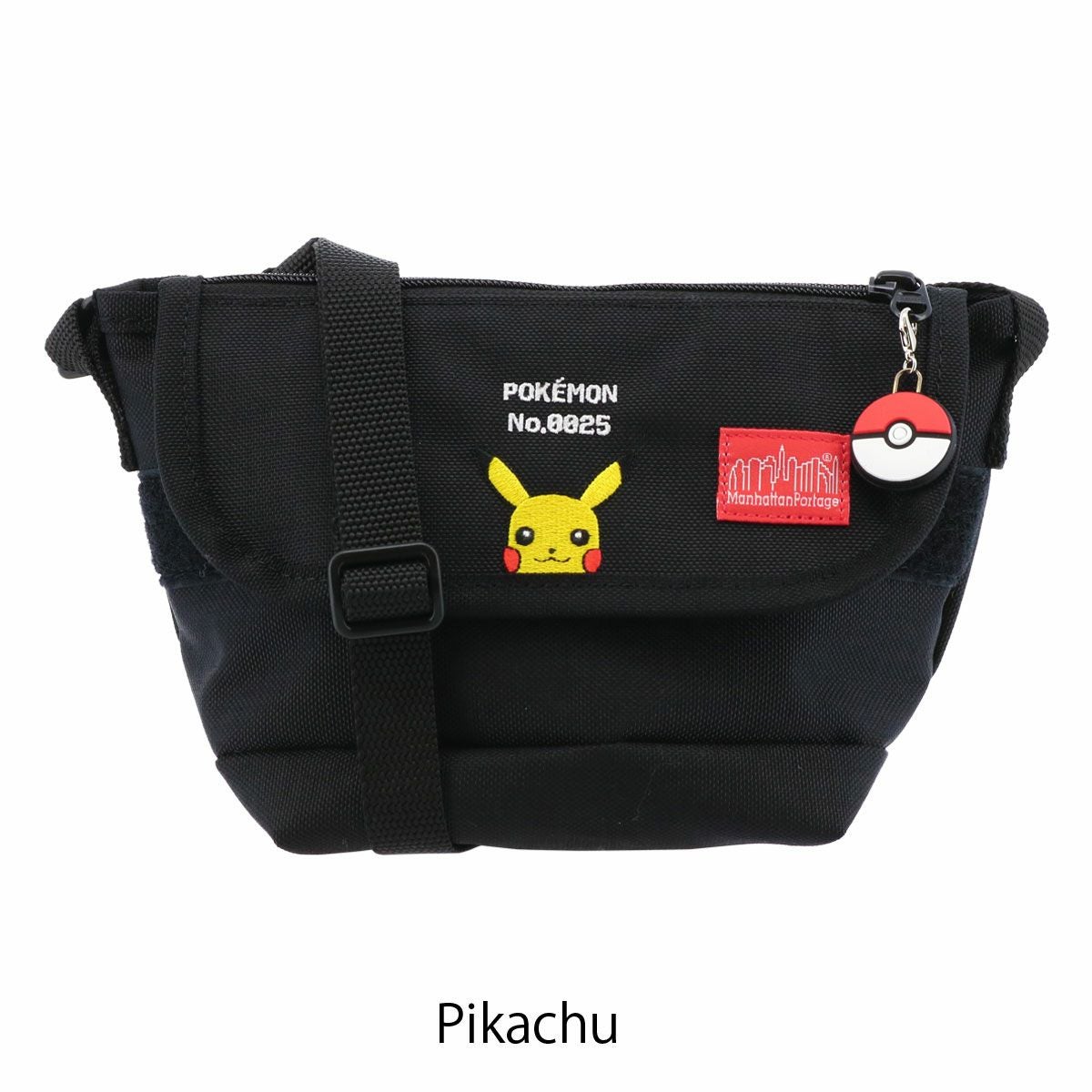 ⚫︎お値下げ美品⭐︎マンハッタンポーテージ⭐︎ポケモン　限定　ショルダー黒ピカチュウ マンハッタンポーテージ ショルダーバッグ Pokemon メンズ レディース