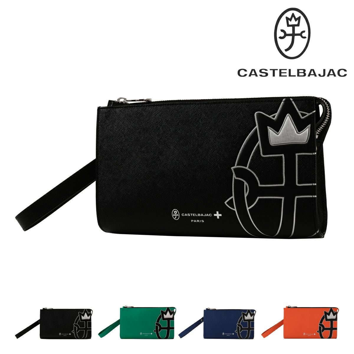 CASTELBAJAC ポーチ セカンドバッグ CASTELBAJAC（カステルバジャック） バッグ Wファスナー セカンド