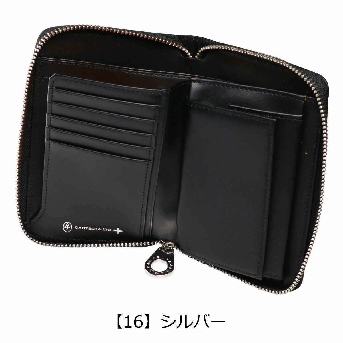 カステルバジャック 財布 二つ折り 二つ折り財布 ラウンドファスナー
