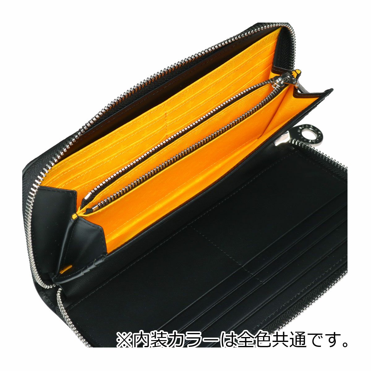 カステルバジャック 長財布 財布 ラウンドファスナー フルオープン