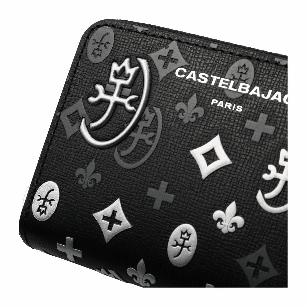 カステルバジャック 長財布 財布 ラウンドファスナー フルオープン
