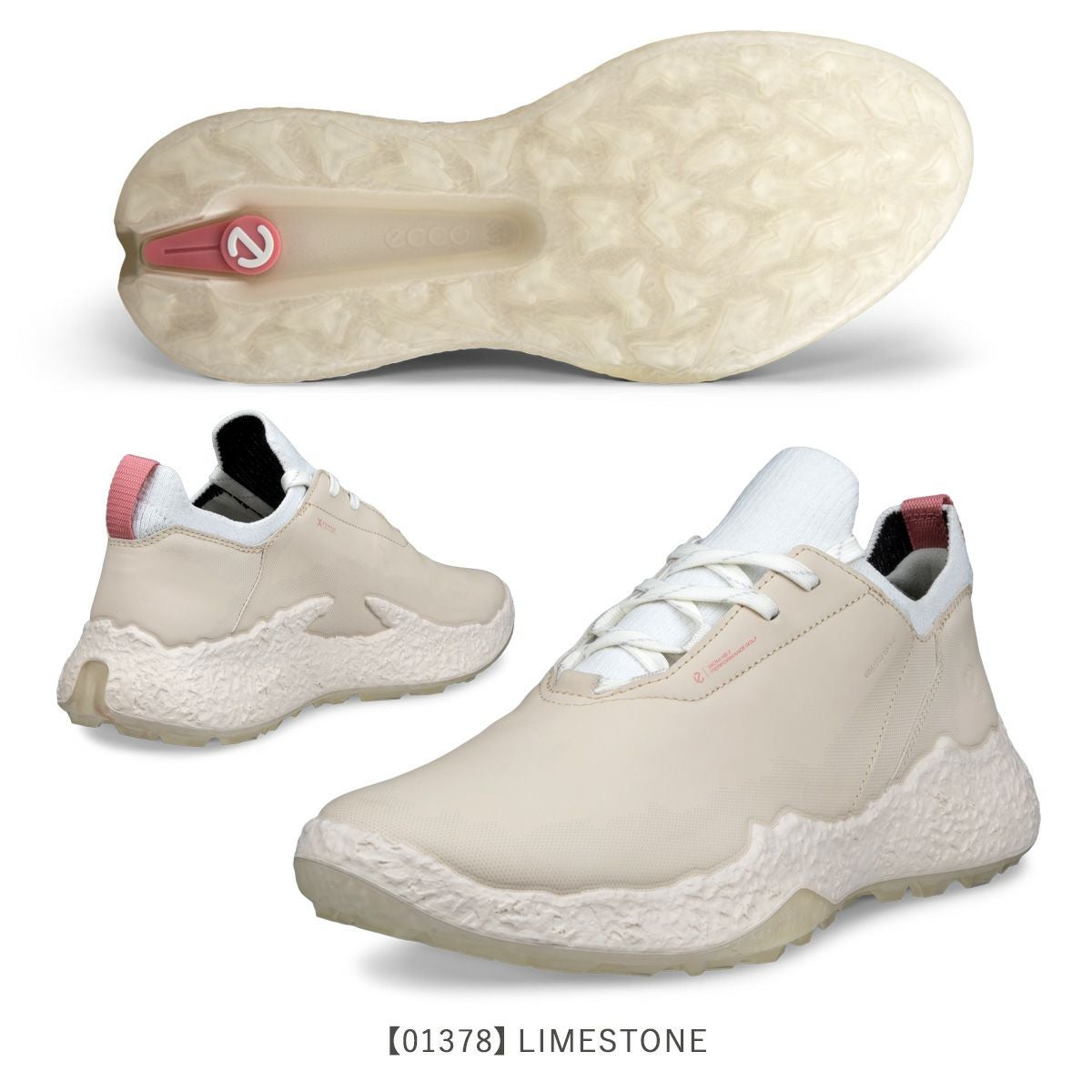 335番 美品ECCO バイオム ゴルフシューズ 38 24.0cmスパイクレス エコー ゴルフ シューズ バイオム エイチ ファイブ ボア スパイクレス