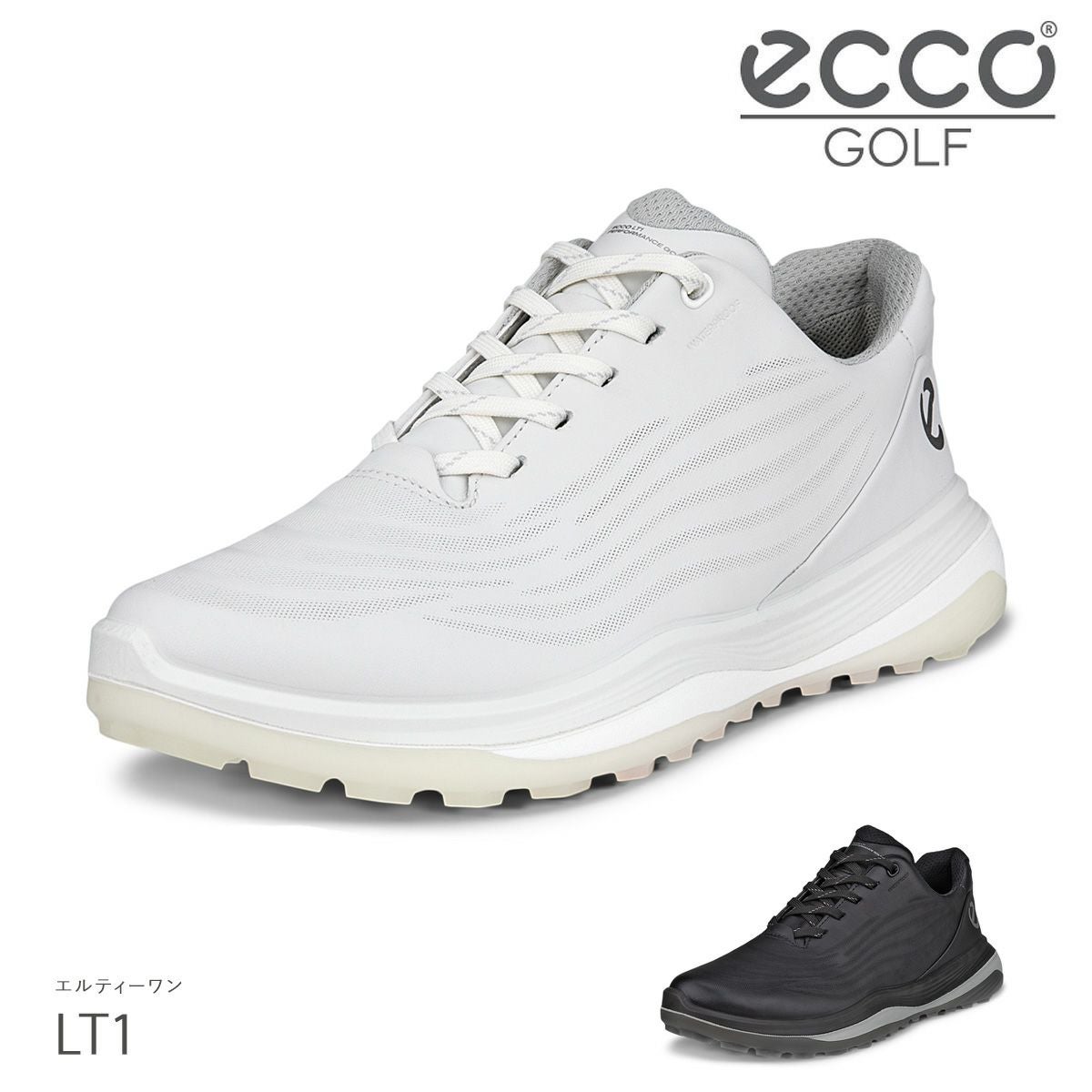 339番 ecco ゴルフシューズ ホワイト37 23.5cmスパイクレス エコー（ecco） ゴルフシューズ レディース S-THREE スパイクレス