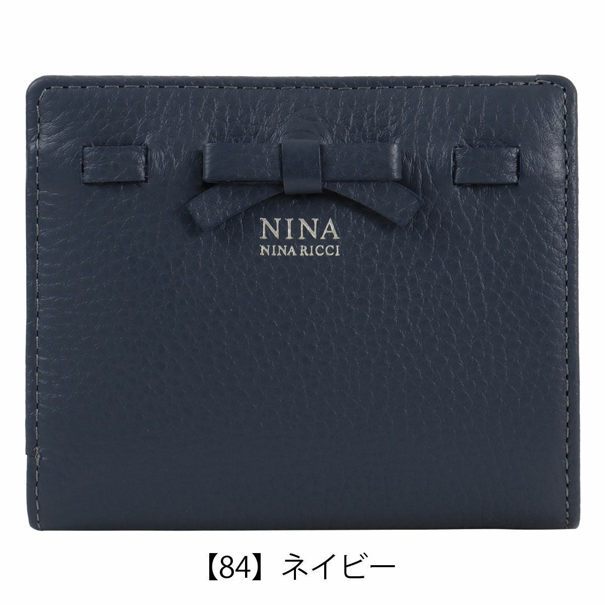 【稼働美品】　NINA RICCI 石付き ネイビー文字盤　新品ベルト電池交換済 ビュランパース】L字ファスナー長財布 （財布・コインケース