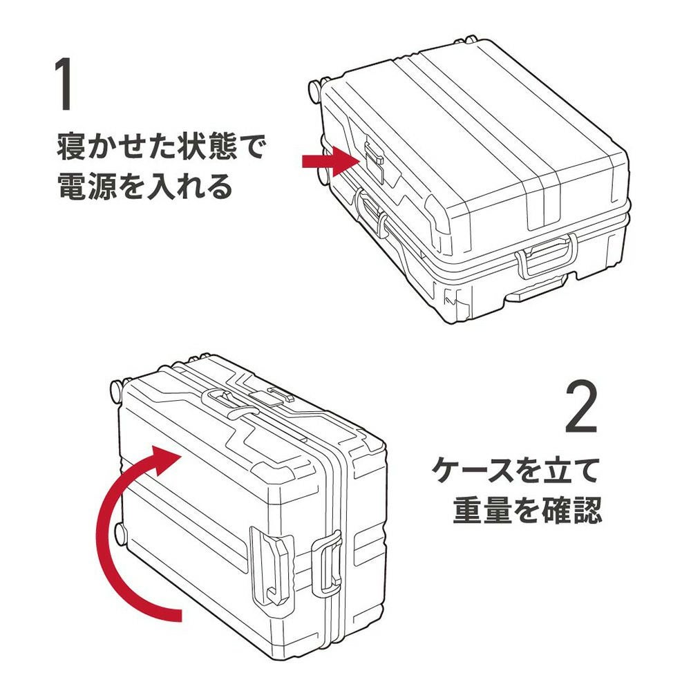 レジェンドウォーカー スーツケース 重量チェッカー搭載 フレーム 92L