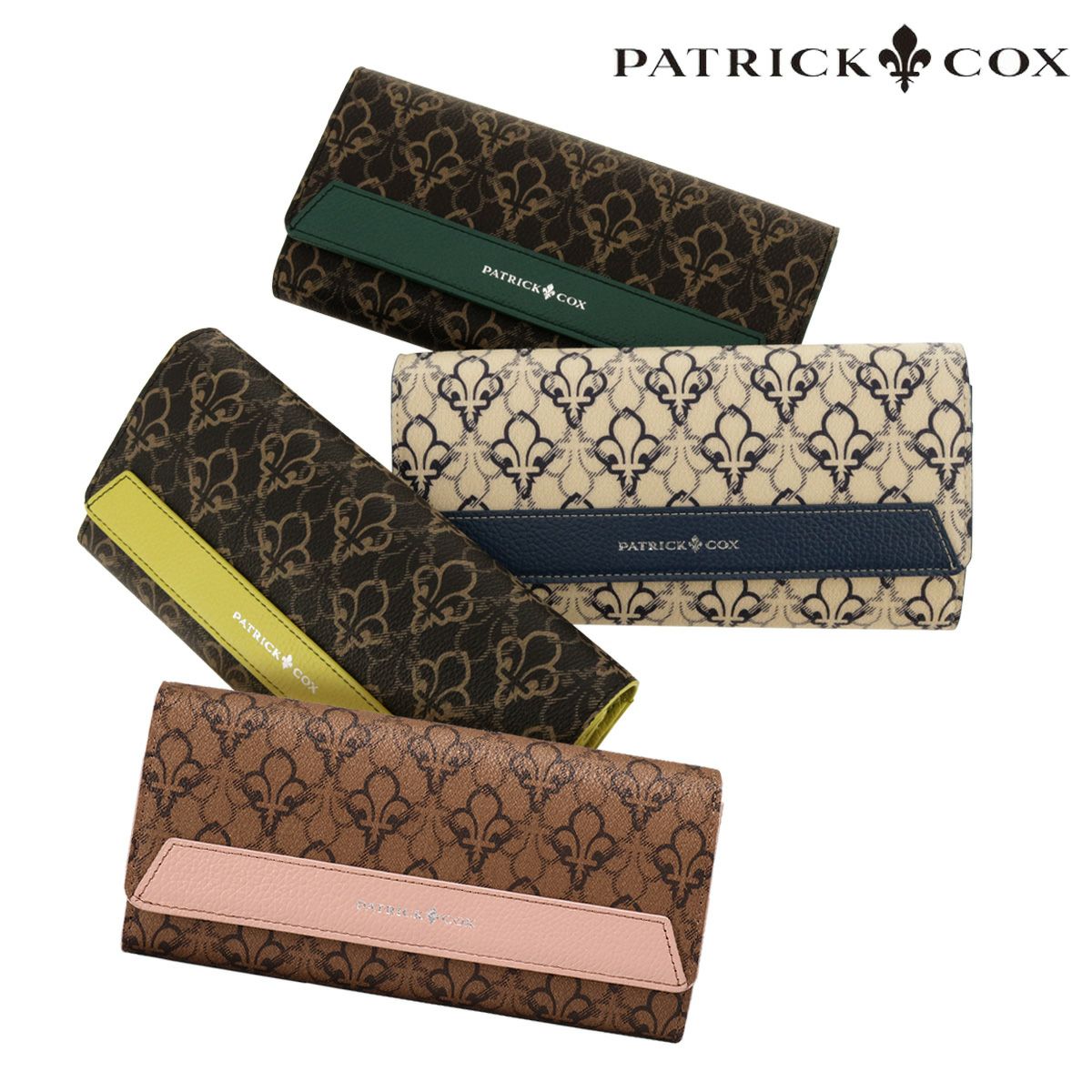 PATRICK COX パトリックコックス　長財布　チョコ パトリックコックス 長財布 かぶせ バロン2 PXLWDCT1 PATRICK COX