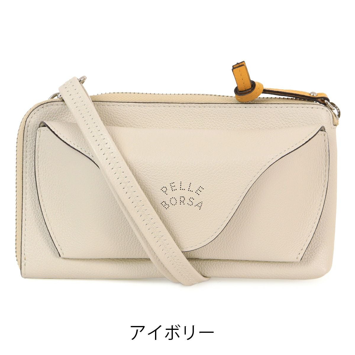 新品✨ペレボルサ　お財布ショルダー　眼鏡ケース　ホワイト　PELLE BORSA ペレボルサ ショルダーバッグ 2WAY レディース 7205 ベリー PELLE