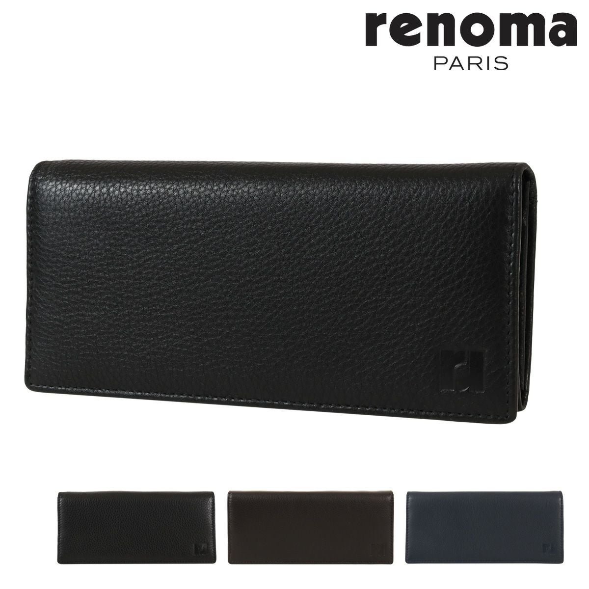 レノマ 長財布 本革 かぶせ メンズ REW-00211 ラトゥール renoma｜牛革