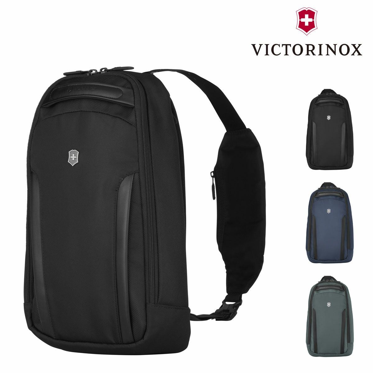 エイトVictorinox ブラック ボディバッグ男女兼用 ビクトリノックス ボディバッグ 8L 10インチ タブレット収納 メンズ