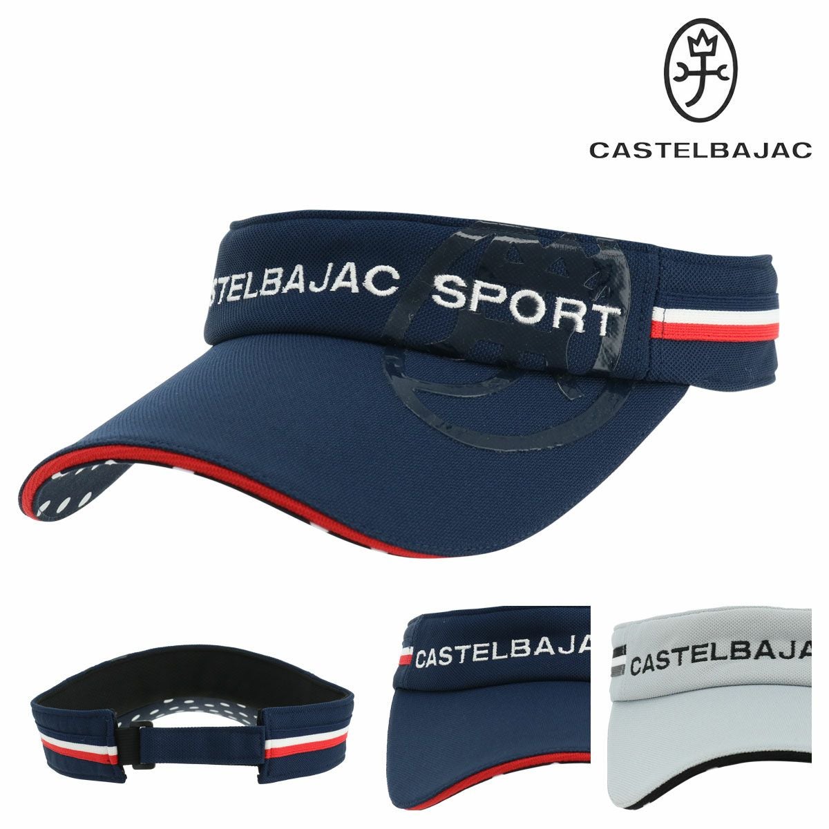 カステルバジャック ゴルフ サンバイザー 帽子 スポーツ メンズ