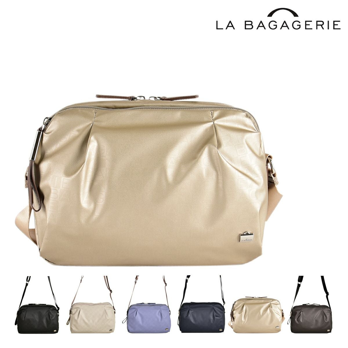 【美品】ライアーのバッグ　ケース　ショルダーと背中に背負えるようになっています ラバガジェリー ショルダーバッグ A5 レディース B0021-01 モノグラム