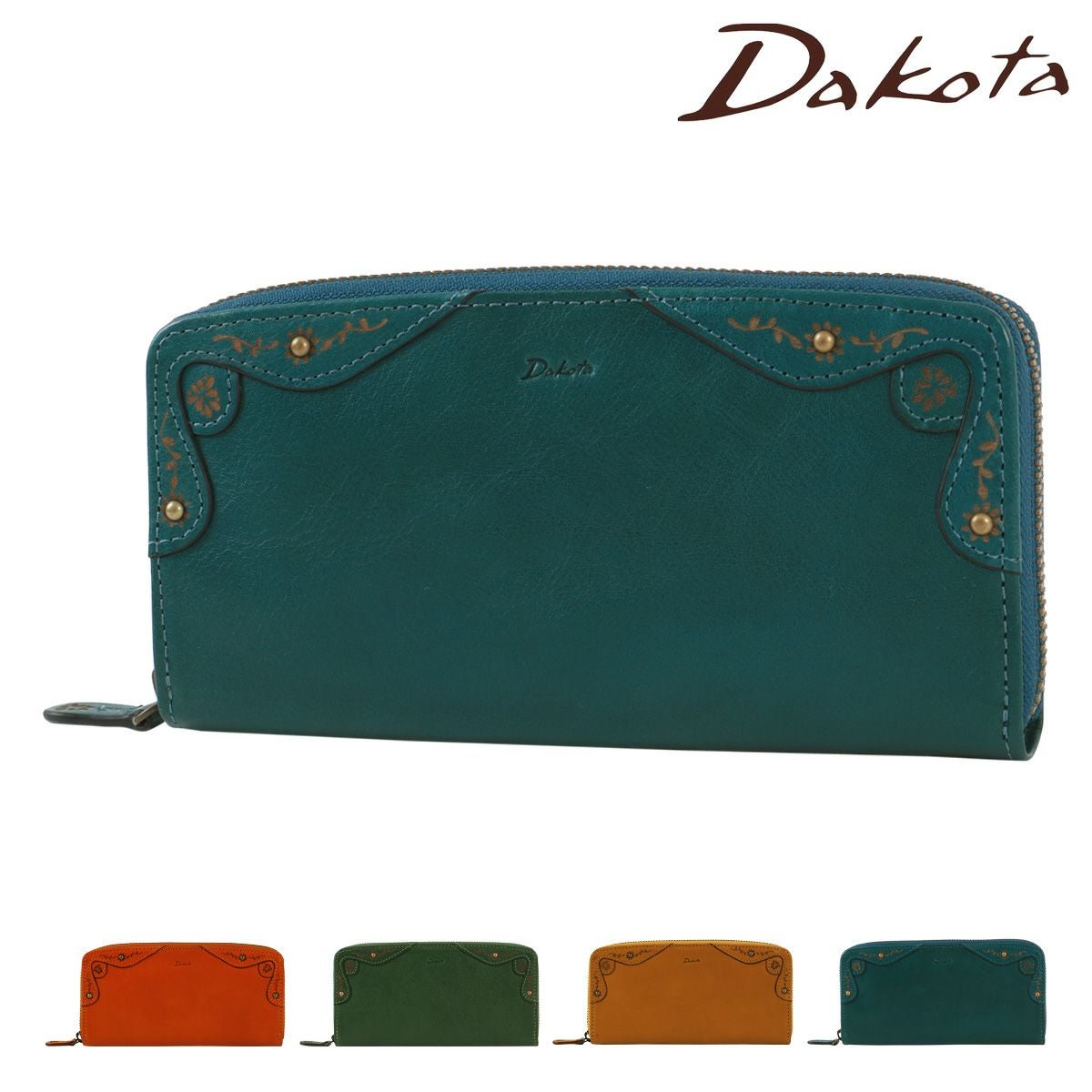【美品】DAKOTA ダコタ チェルキオ 薄型L字ファスナー長財布 マスタード ダコタ 財布 L字ファスナー長財布 Dakota チェルキオ 30524 レディース