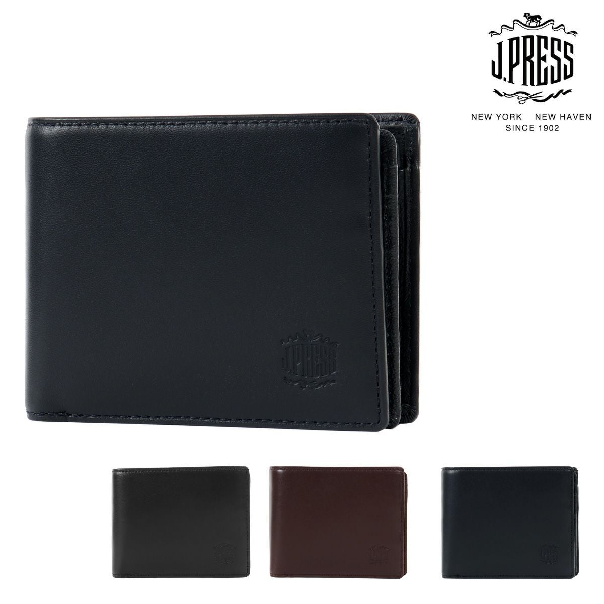 ジェイプレス 二つ折り財布 シープ×ゴート メンズ 7762 J.PRESS ベラ