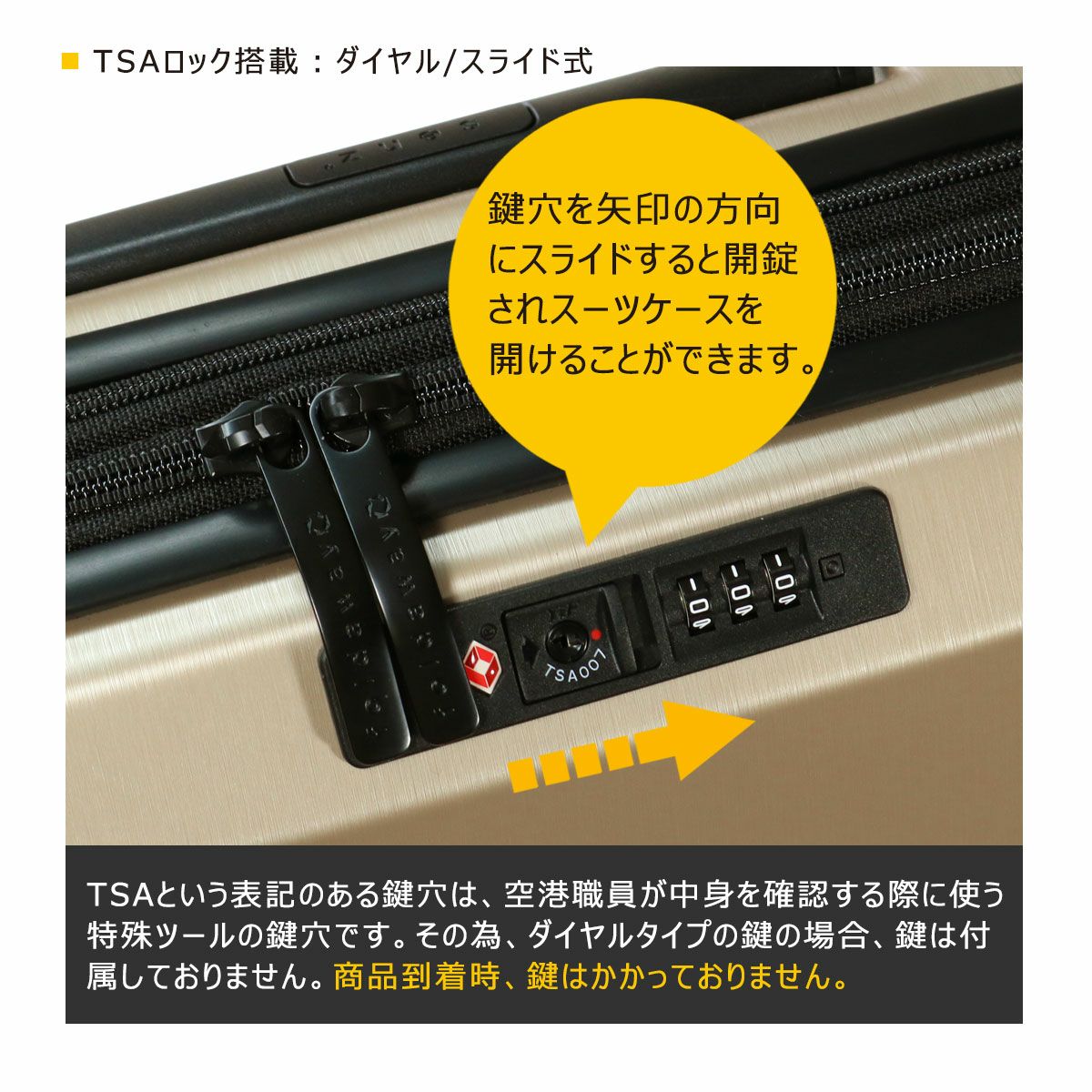 センズ スーツケース 95L 4.8kg ハードキャリー キャリーケース