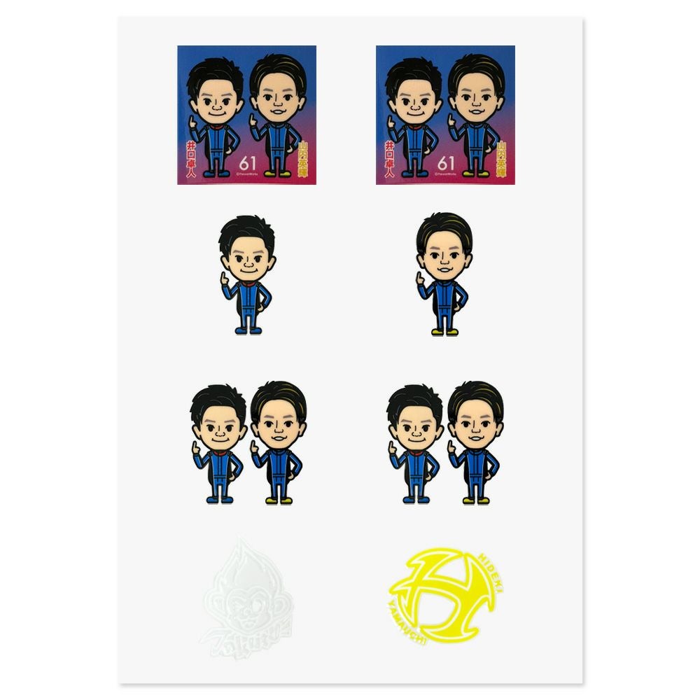 井口選手・山内選手コラボ ステッカー IYS-002 サックスバーオリジナル