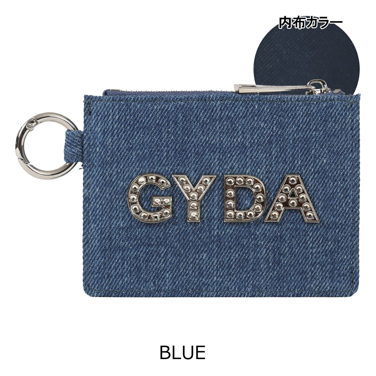 GYDA コインケース 小銭入れ レディース ラインストーンロゴ GY-W292