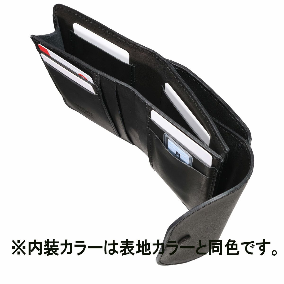 ユフ 二つ折り財布 牛革 フラップ メンズ レディース 日本製 YI24-WL