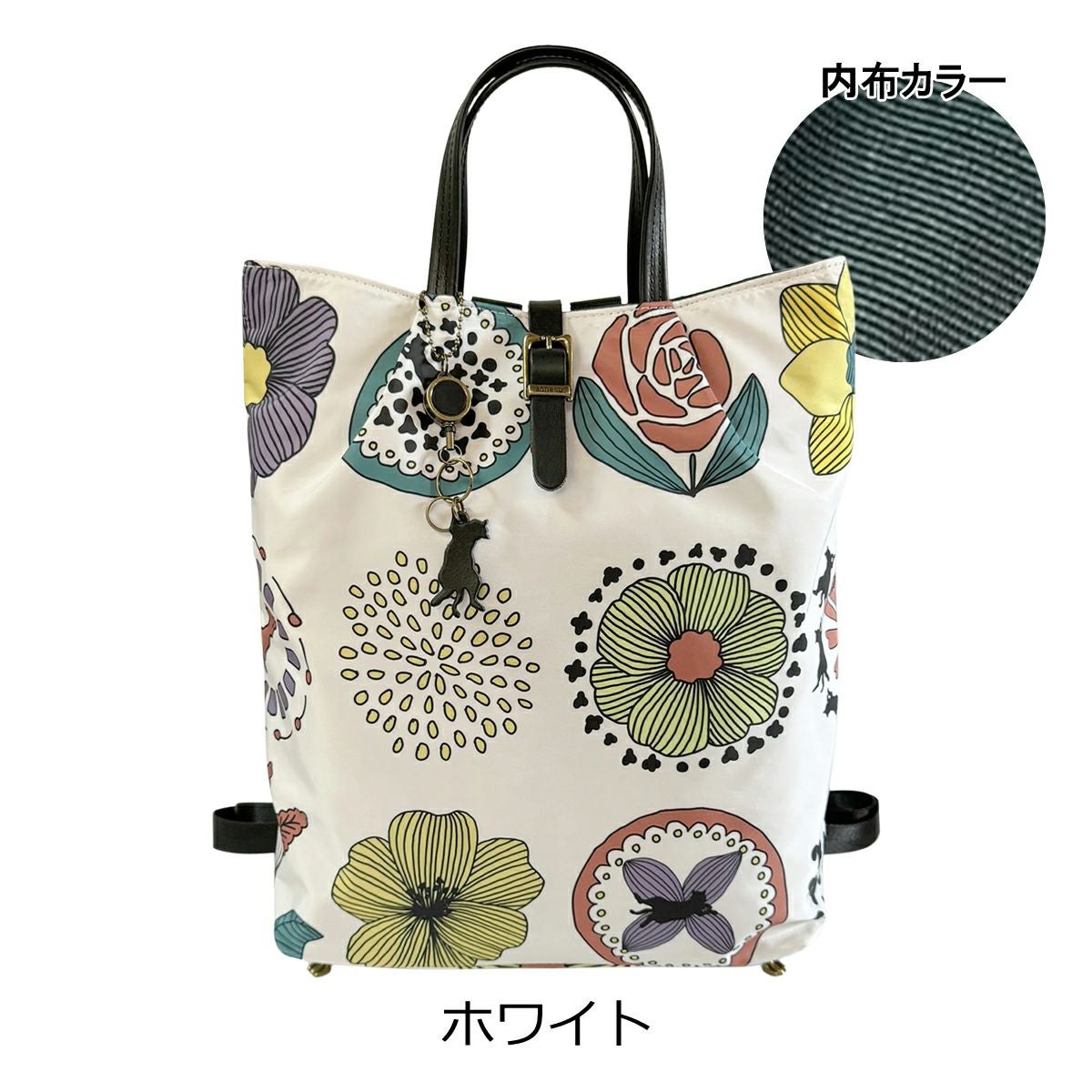 アオネコ リュック A4 リュックサック トートバッグ 手持ち 保護ネコ