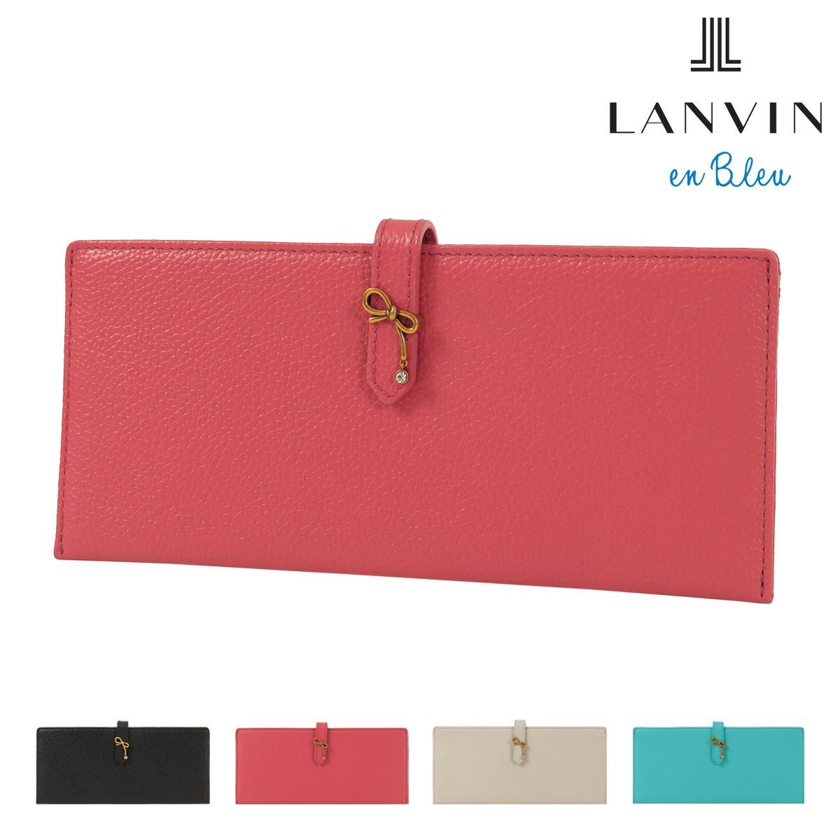 LANVIN ピンクレザー長財布 L字ファスナー長財布【ラメールパース】|LANVIN COLLECTION | LANVIN