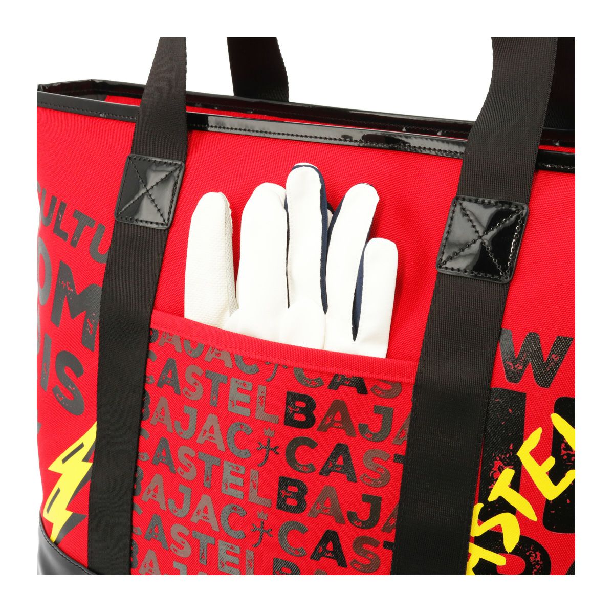A2511-2050 カステルバジャック ゴルフバッグ レッド ボストンバッグ カステルバジャック ゴルフ ボストンバッグ BEAR柄 メンズ レディース