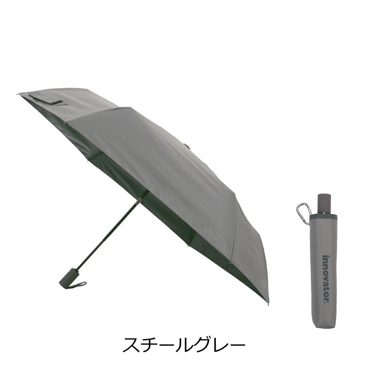 イノベーター 折りたたみ傘 55cm 自動開き IN55WJP メンズ レディース