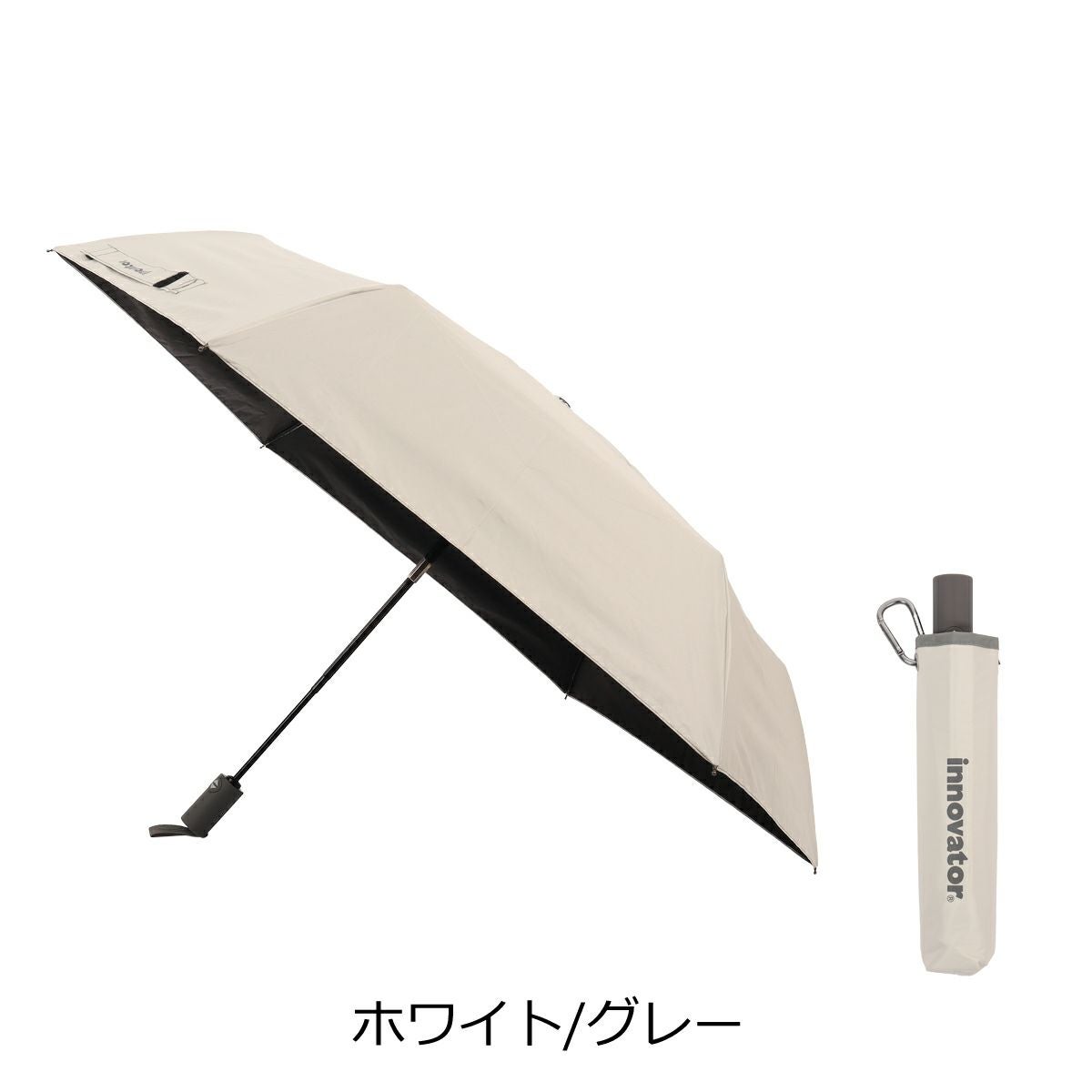 イノベーター 折りたたみ傘 55cm 自動開き IN55WJP メンズ レディース