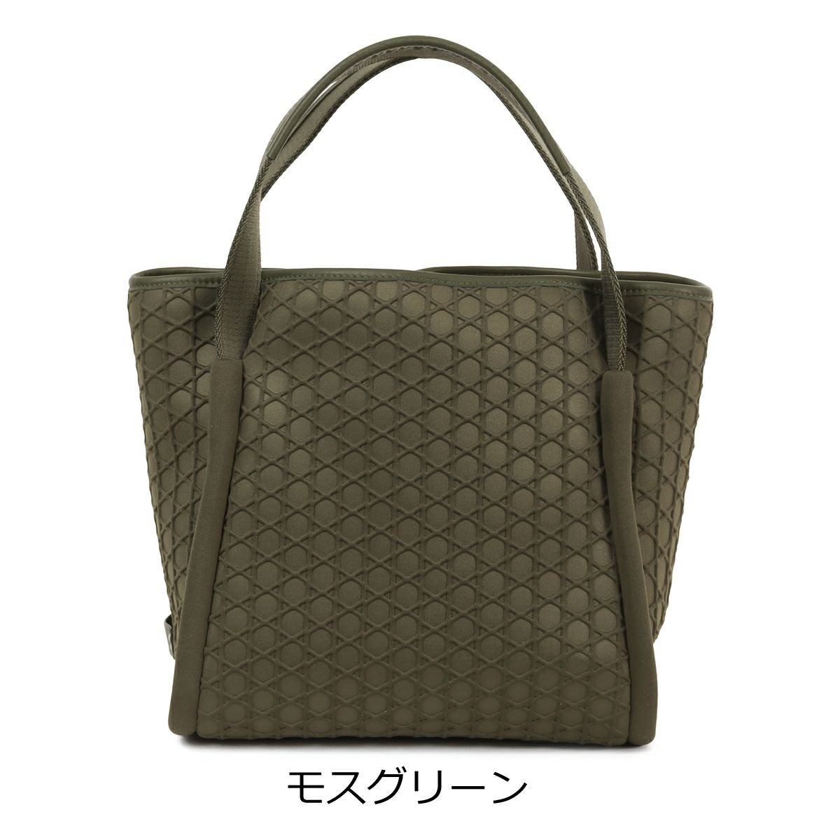 ラクーオ トートバッグ B5 小さめ 軽量 撥水 自立 031604 籠目柄