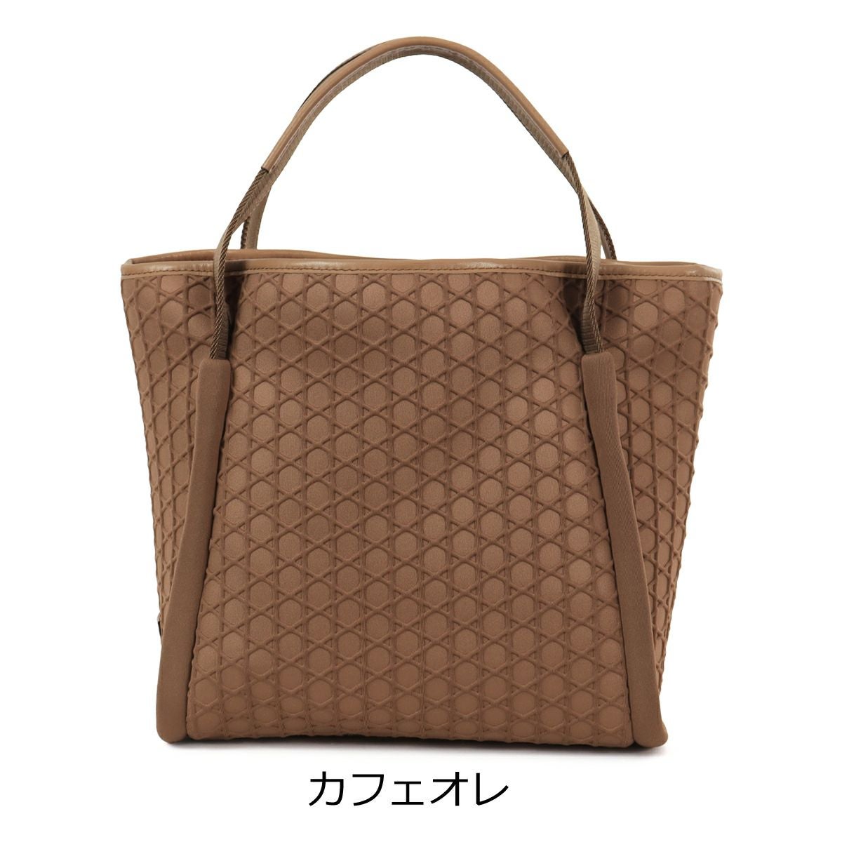 ラクーオ トートバッグ B5 小さめ 軽量 撥水 自立 031604 籠目柄