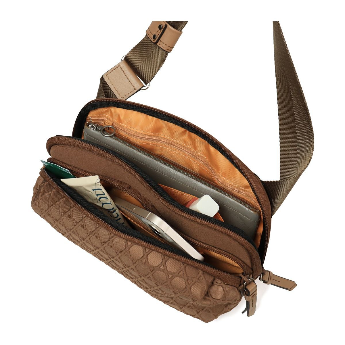 ◆美品 LAQUOH ラクーオ 2way ショルダーバッグ ボディバッグ ラクーオ ショルダーバッグ ボディバッグ 2WAY 軽量 撥水 031605 籠目