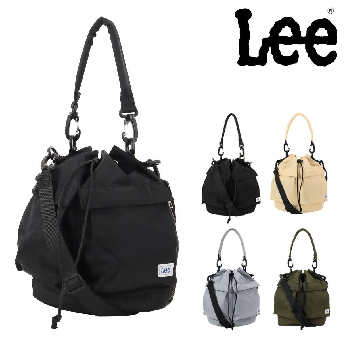 Lee 巾着バッグ 2WAY ナイロン レディース 320-1395 KB-01 リー