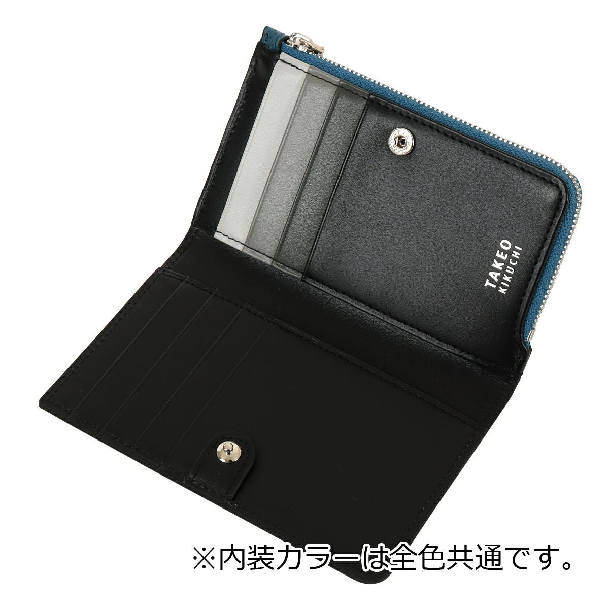 タケオキクチ カードケース カード入れ 小銭入れ 二つ折り ビジネス