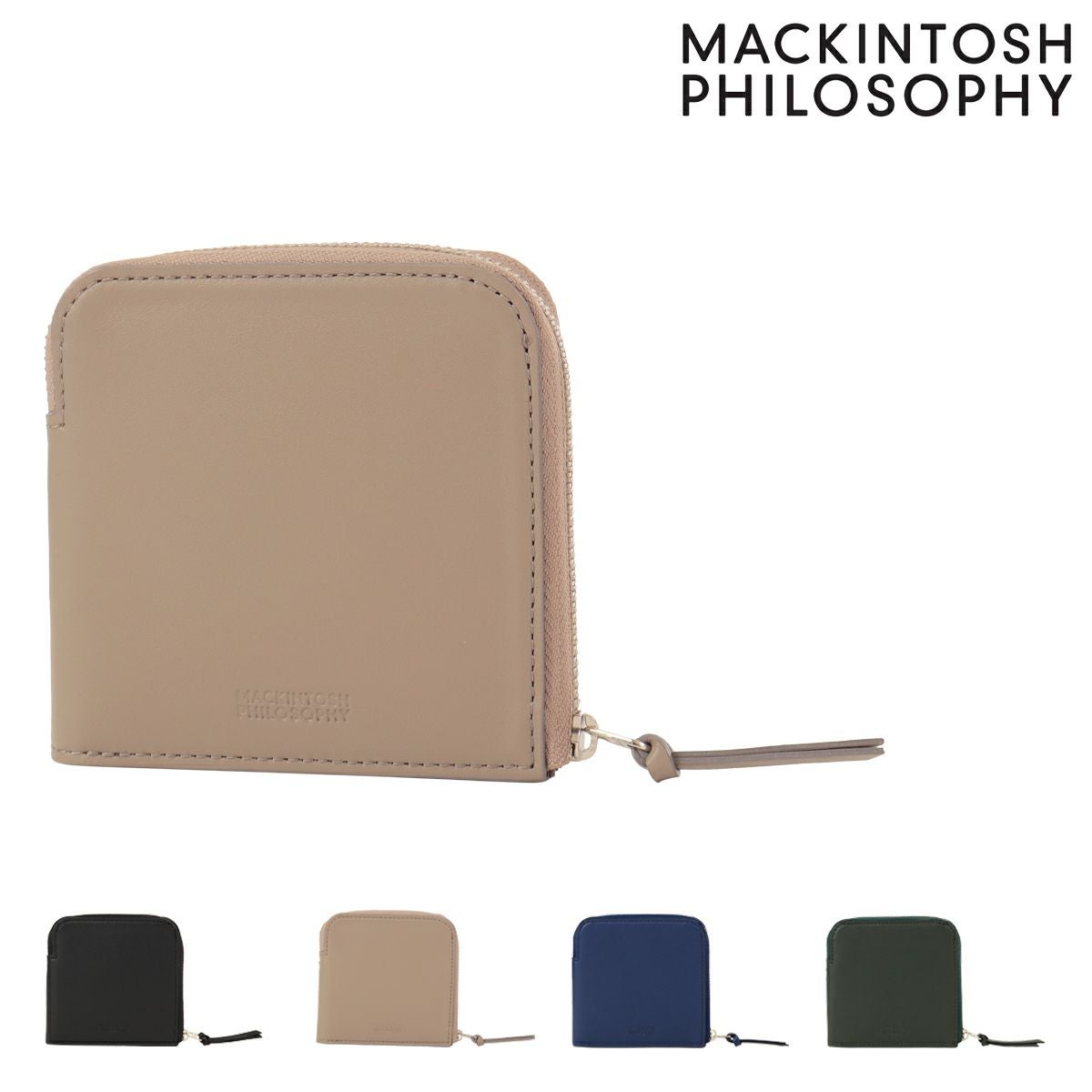 マッキントッシュ フィロソフィー 二つ折り財布 本革 薄型 メンズ mapw