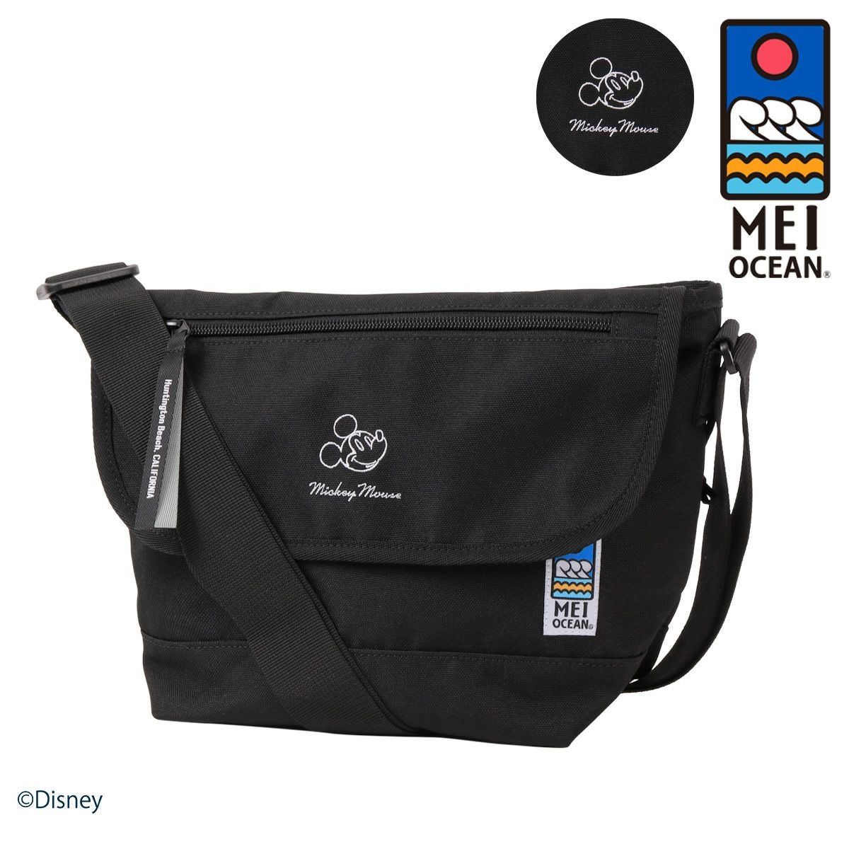 ミッキーマウス ラウンドショルダーバッグ ディズニー ゴルフ MONOCHROME MICKEY GOLF ROUND BAG ラウンドバッグ