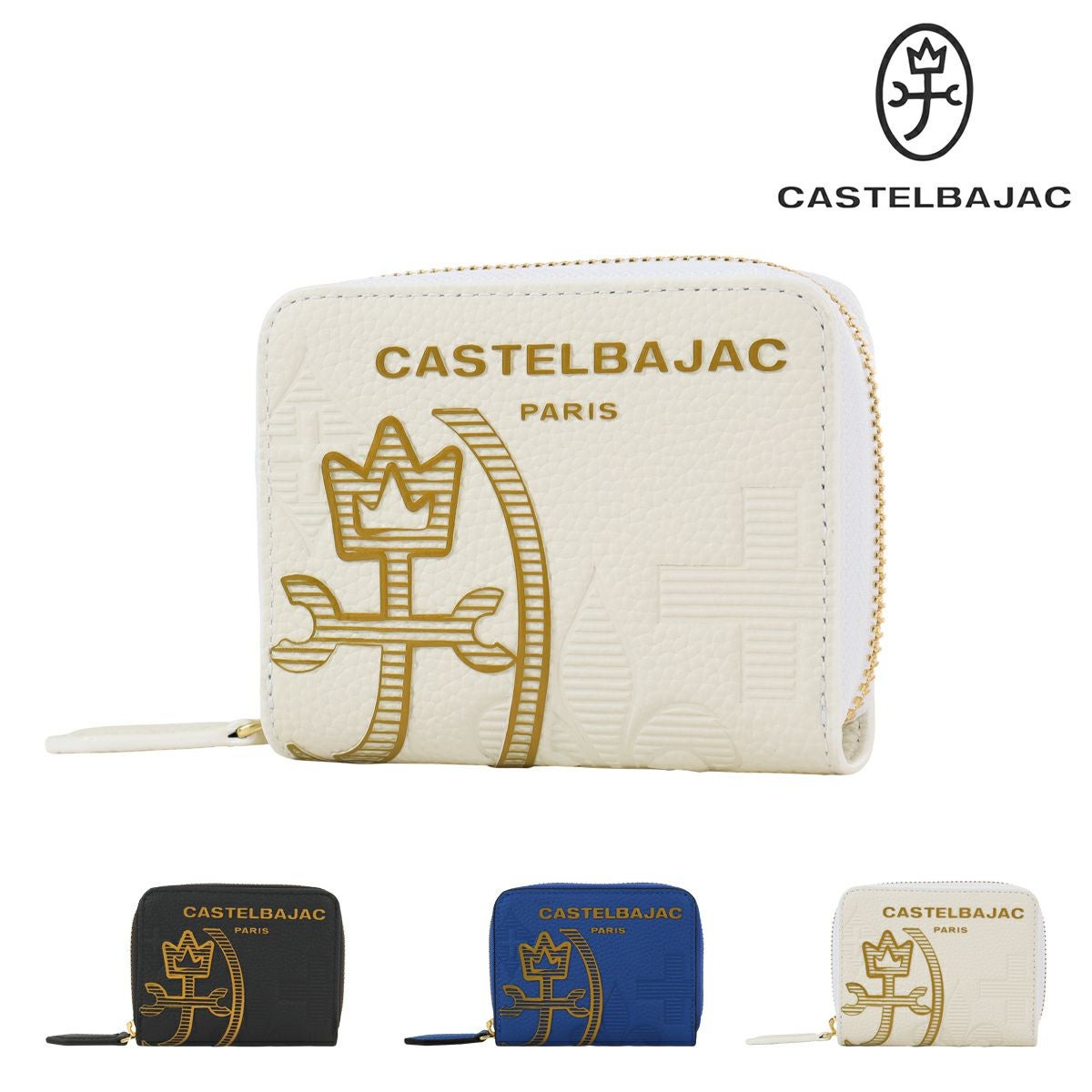 カステルバジャック 財布 ミニ財布 カードケース 小銭入れ 本革 メンズ