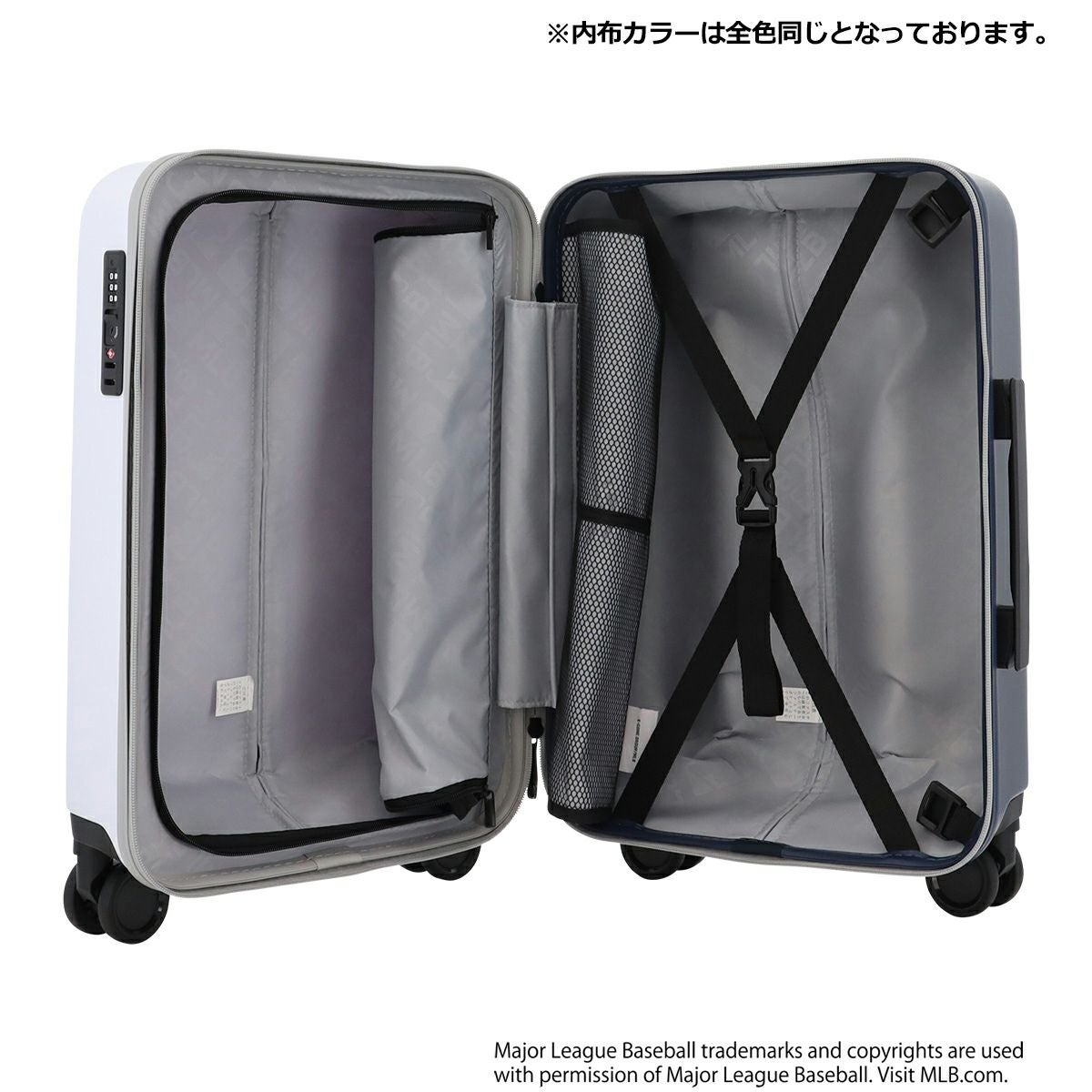 野球　バック　キャリーケース MLB スーツケース 機内持ち込み 37L 49cm 3.2kg MLB-0899-49