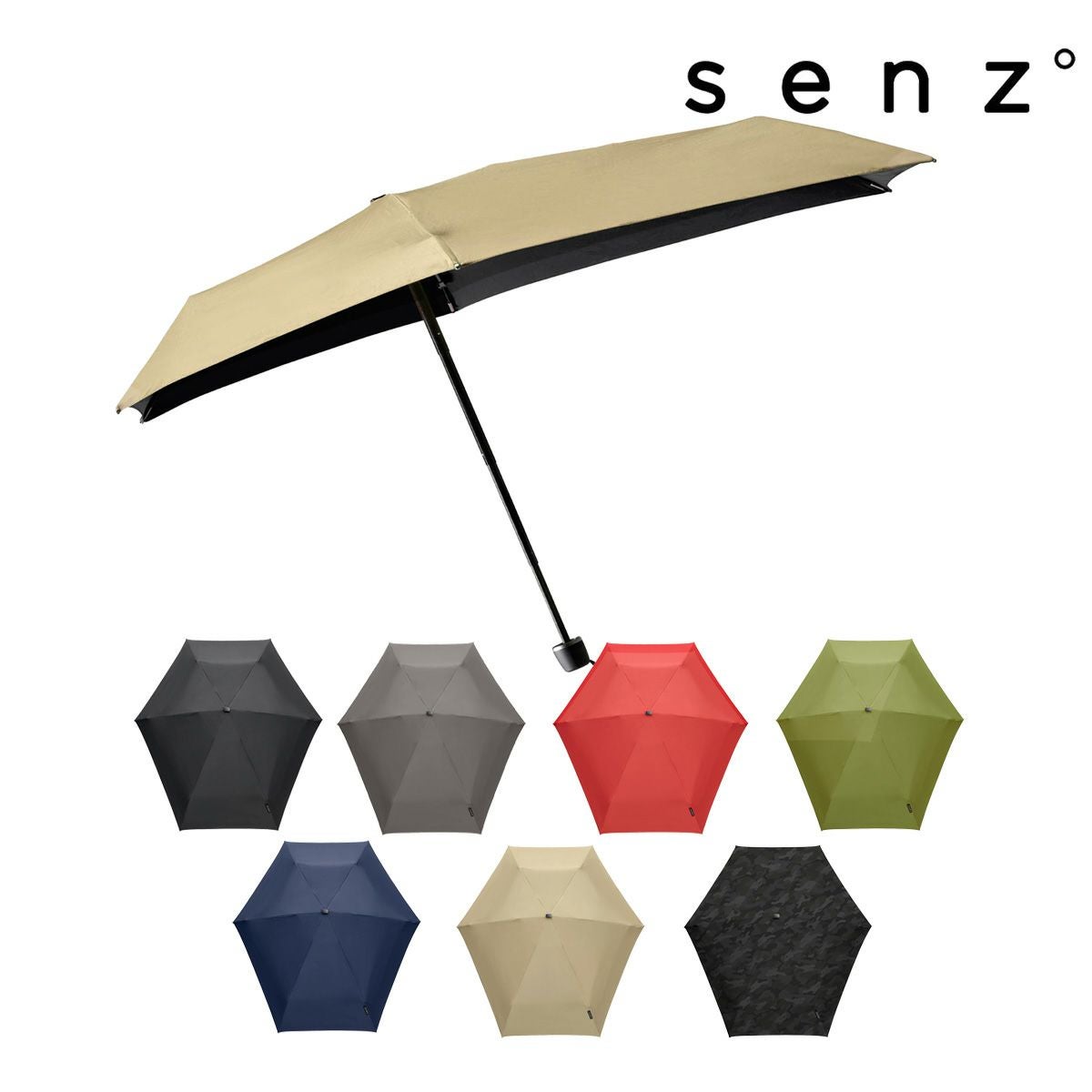 センズ 折り畳み傘 晴雨兼用 2WAY micro foldable storm umbrella
