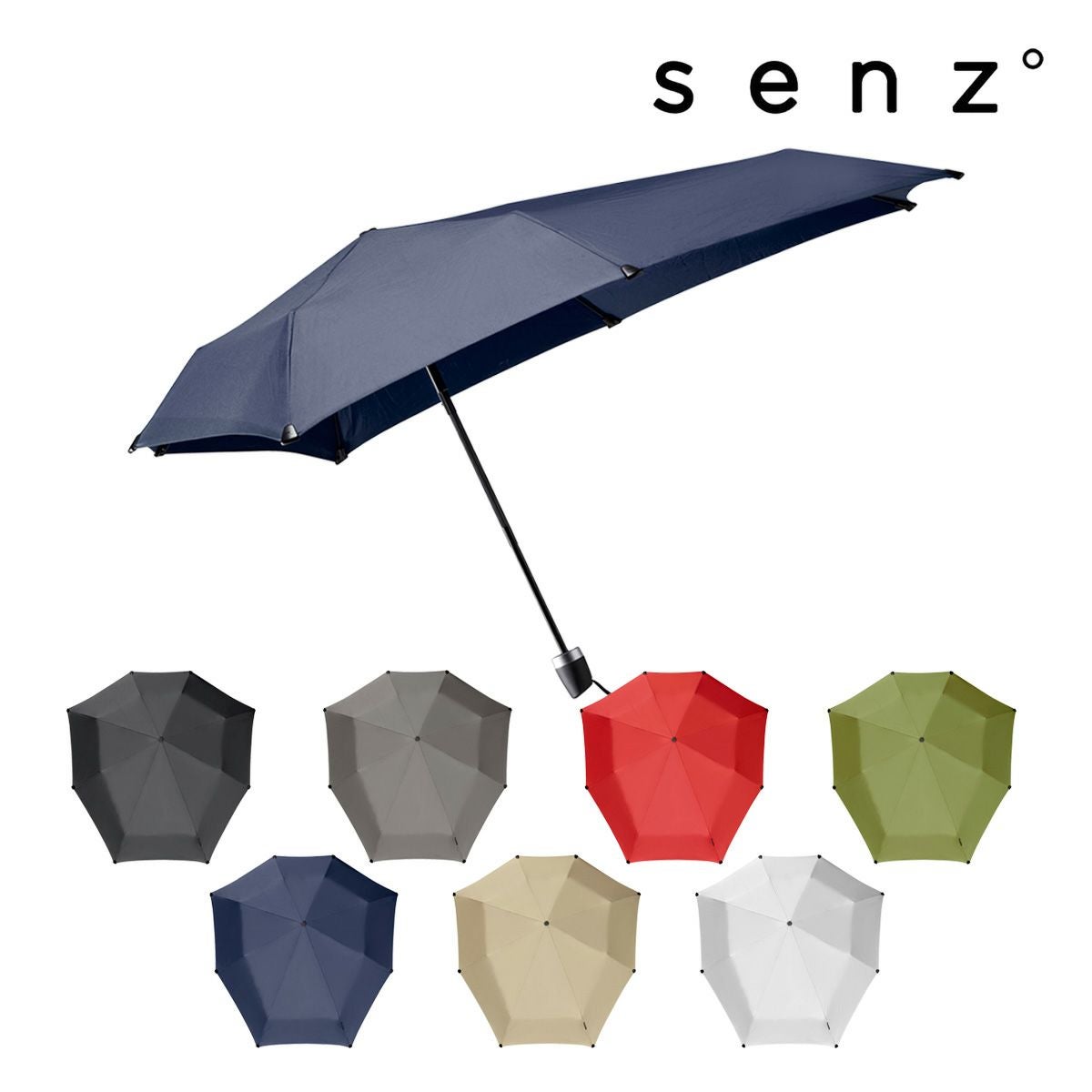 折りたたみ式傘 センズ 折り畳み傘 晴雨兼用 2WAY micro foldable storm umbrella