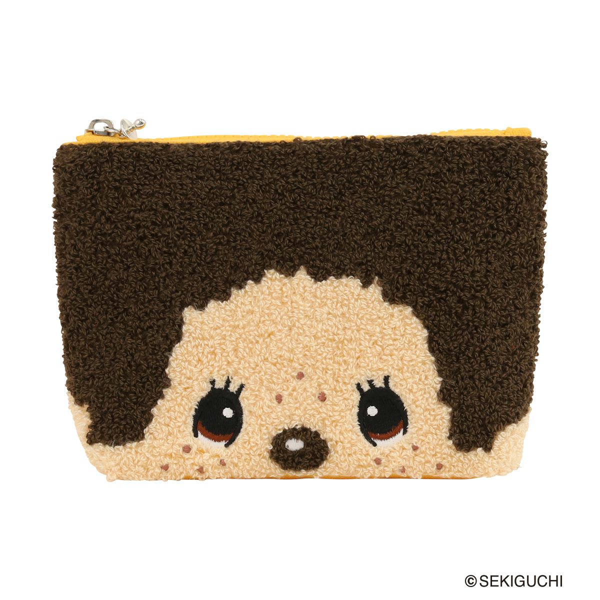 モンチッチ サガラ刺繍 ビッグフェイスポーチ レディース AMS-002 AM