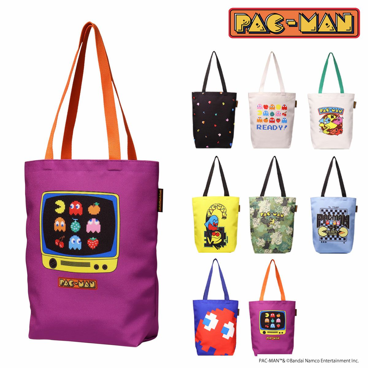 パックマン トートバッグ 縦型 メンズ レディース 30018 PAC-MAN 軽量 パックマン トートバッグ 縦型 メンズ レディース 30018 PAC-MAN 軽量