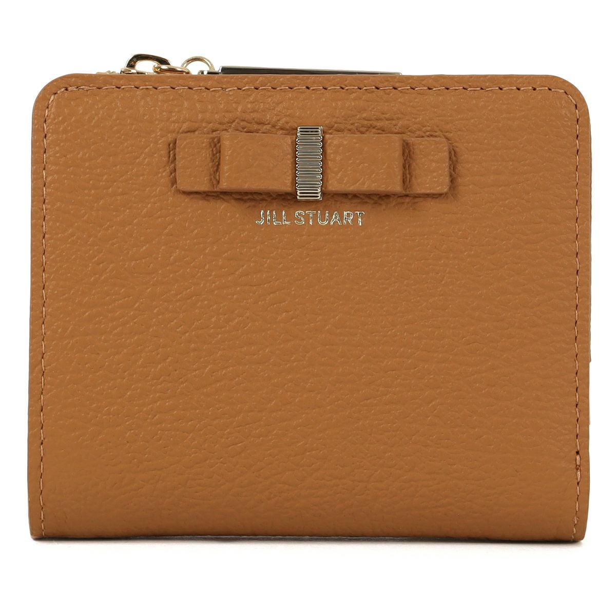 ジルスチュアート L字ファスナー 折り財布　本革　キャメル JILL STUART ミスティ L字ファスナー折り財布 商品｜THE BAGMANIA