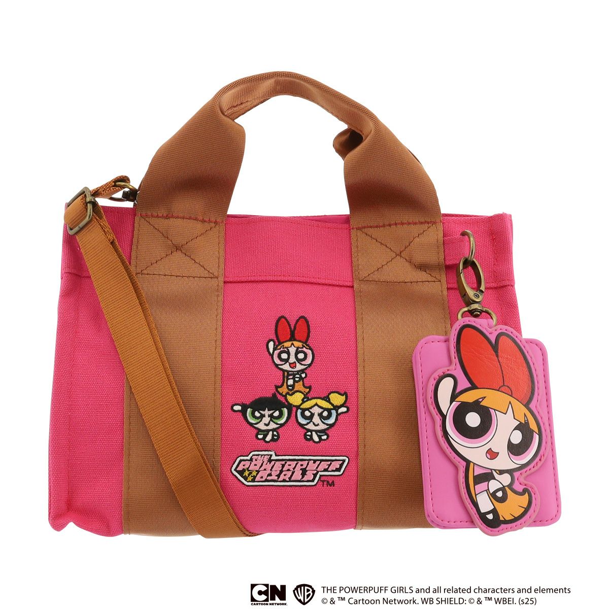 パワーパフガールズ　トートバッグ F251037_The Powerpuff Girls×Flapper モノクロニットトート | Flapper