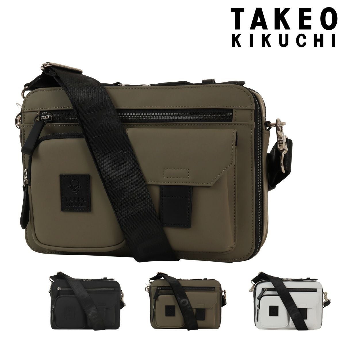 TAKEO KIKUCHI ビジネスバッグ　ハンド　ショルダー　2way TAKEO KIKUCHI（タケオキクチ） ベルクロ2 ショルダーバッグ 斜め掛け