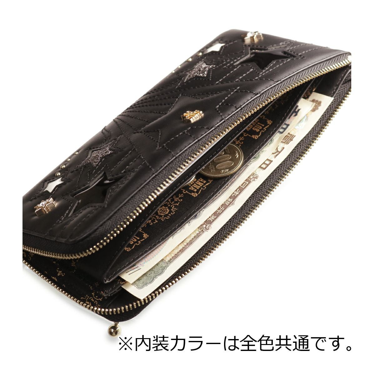 ANNA SUI 長財布 アナスイ 長財布 L字ファスナー レディース 本革 ルシィ 317620 ANNA
